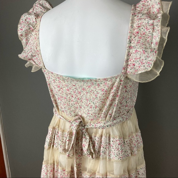 To Love Kuvaa Dress milkmaid fairy prairie apron small / extra small - Picture 14 of 14